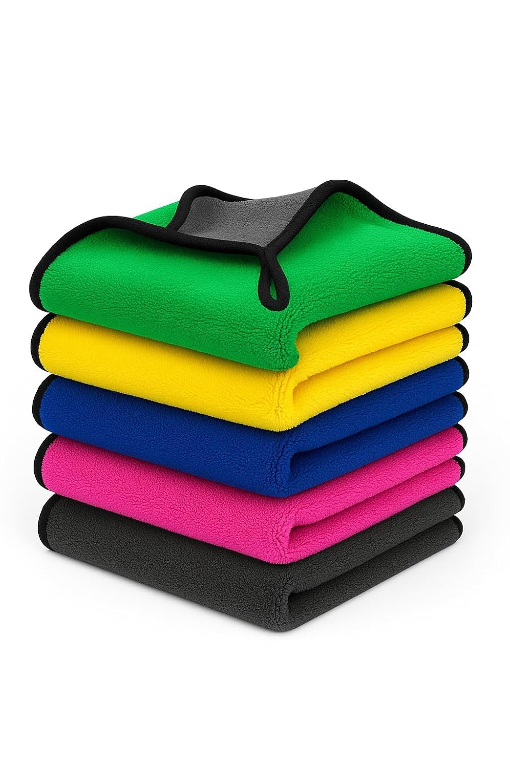 ANANDAMENTERPRISE Microfiber Cloth for Kitchen, Bike & Car Cleaning, Double Sided, Extra Thick Plush Microfiber Towel LintFree,