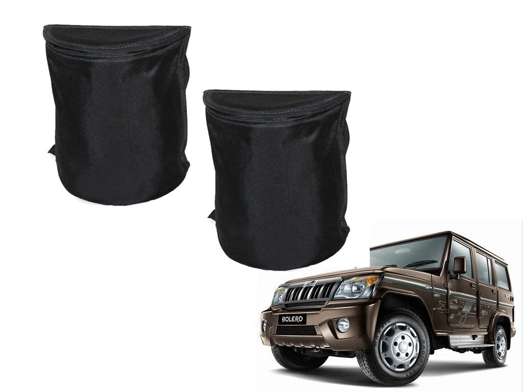 Kozdiko Semi Cylindrical Car Dustbin Set of 2 Pcs for Mahindra Bolero