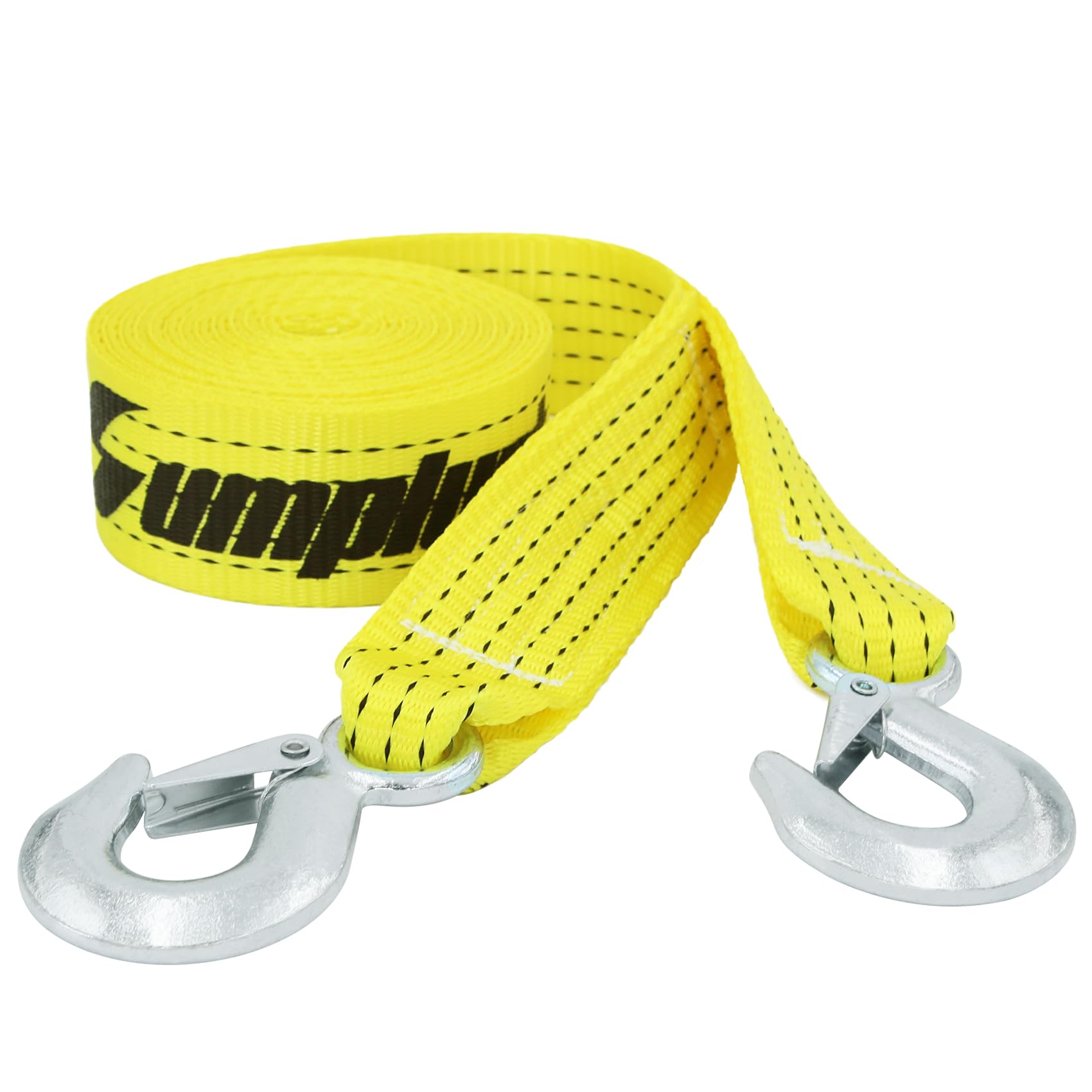 Sumpluct Atv Tow Strap With Hooks 20 Ft,15000 Lbs Towing Straps Heavy Duty With Hook 2 Inch X 20 Foot Ropes For Trucks Vehicles