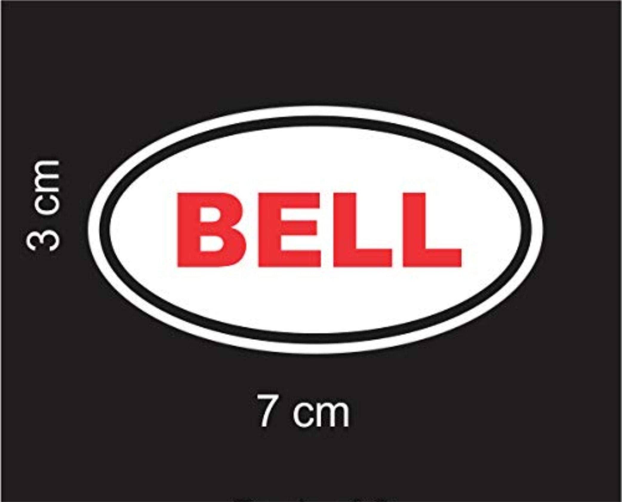Bell Sticker, For Helmet,Any Surface Car/Bike (7 Cm X 3 Cm) Uv Printed Vinyl Die Cut,Water Proof,No Fade