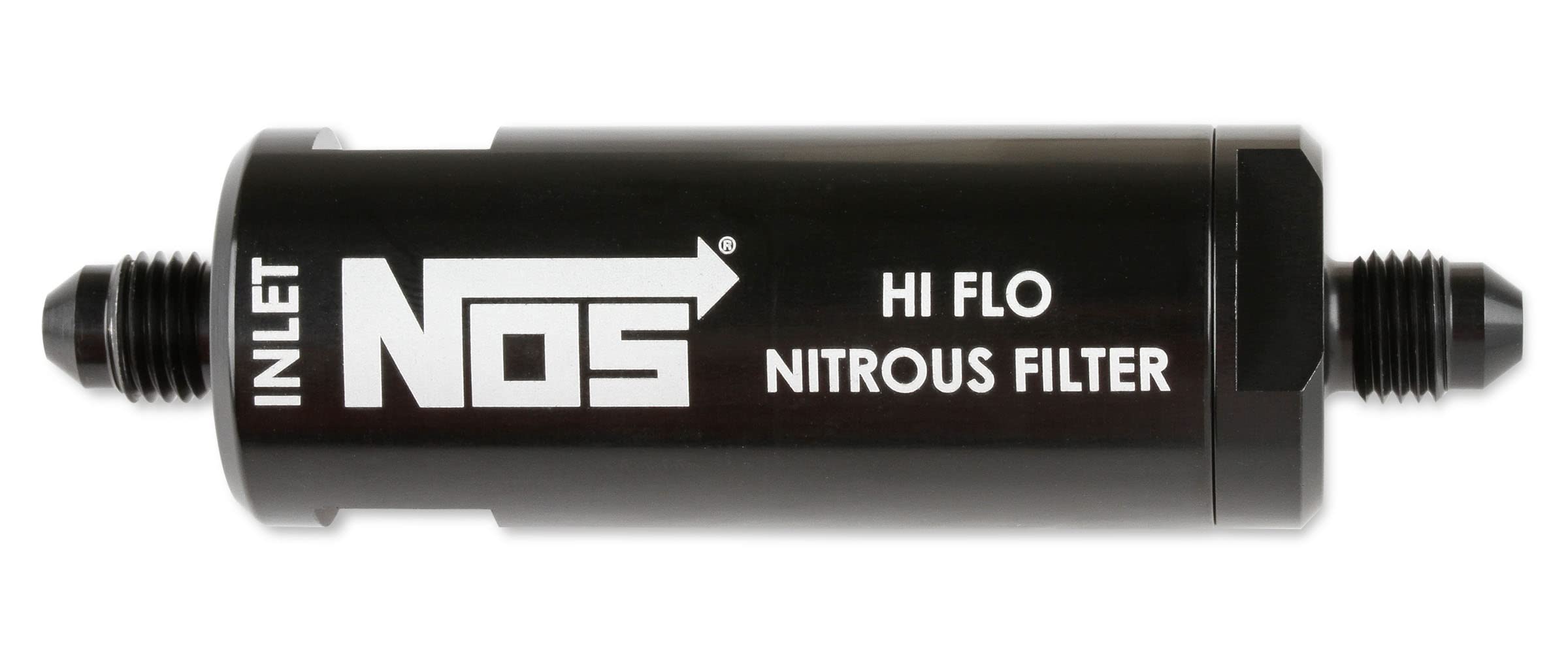 NOS 4An, Hi-Flo Nitrous Filter, Black
