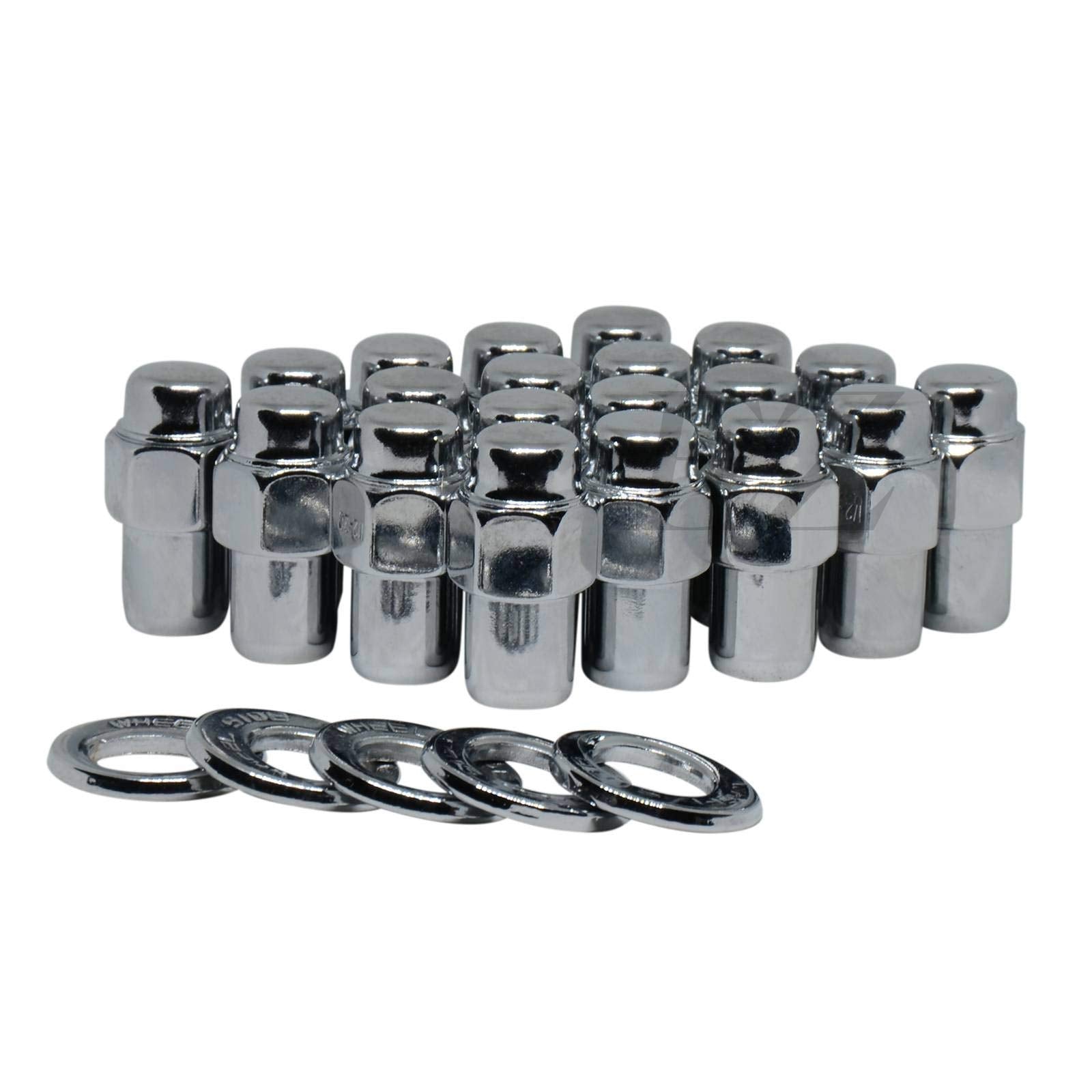 Cragar Standard Mag Lug Nut 1/220 with Offset Washer Set of 20 Pcs