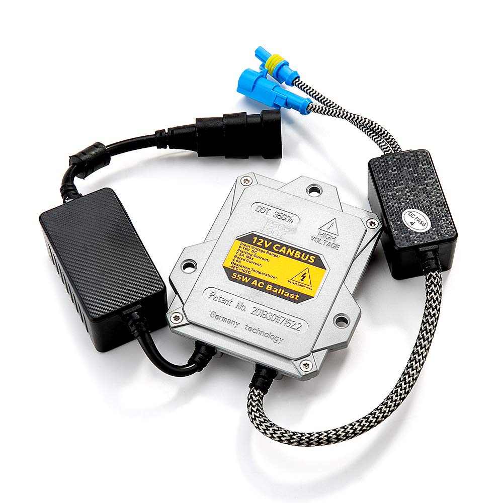 Hyb Canbus Slim Digital Hid Ballast 55W Error Free Warning Cancel For Hid Bulb H11 H7 H8 H9 H4 H1 9005 9006 Universal Fit 12V(Pa