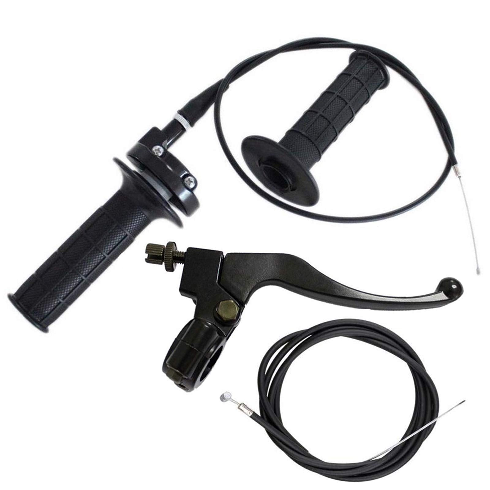 LIYYOO Throttle Cable, Twist Throttle, Right Brake Lever and Handle,Brake Cable, for Mini Bike XR80 XR100 CRF70 CRF80 CRF100 Pit