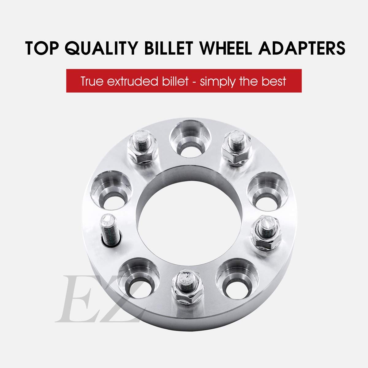 ezaccessory 2 Wheel Adapters 5x5.5 to 5x4.75, 1 Inch Thickness, Perfect for 5X139.7 to 5X120.