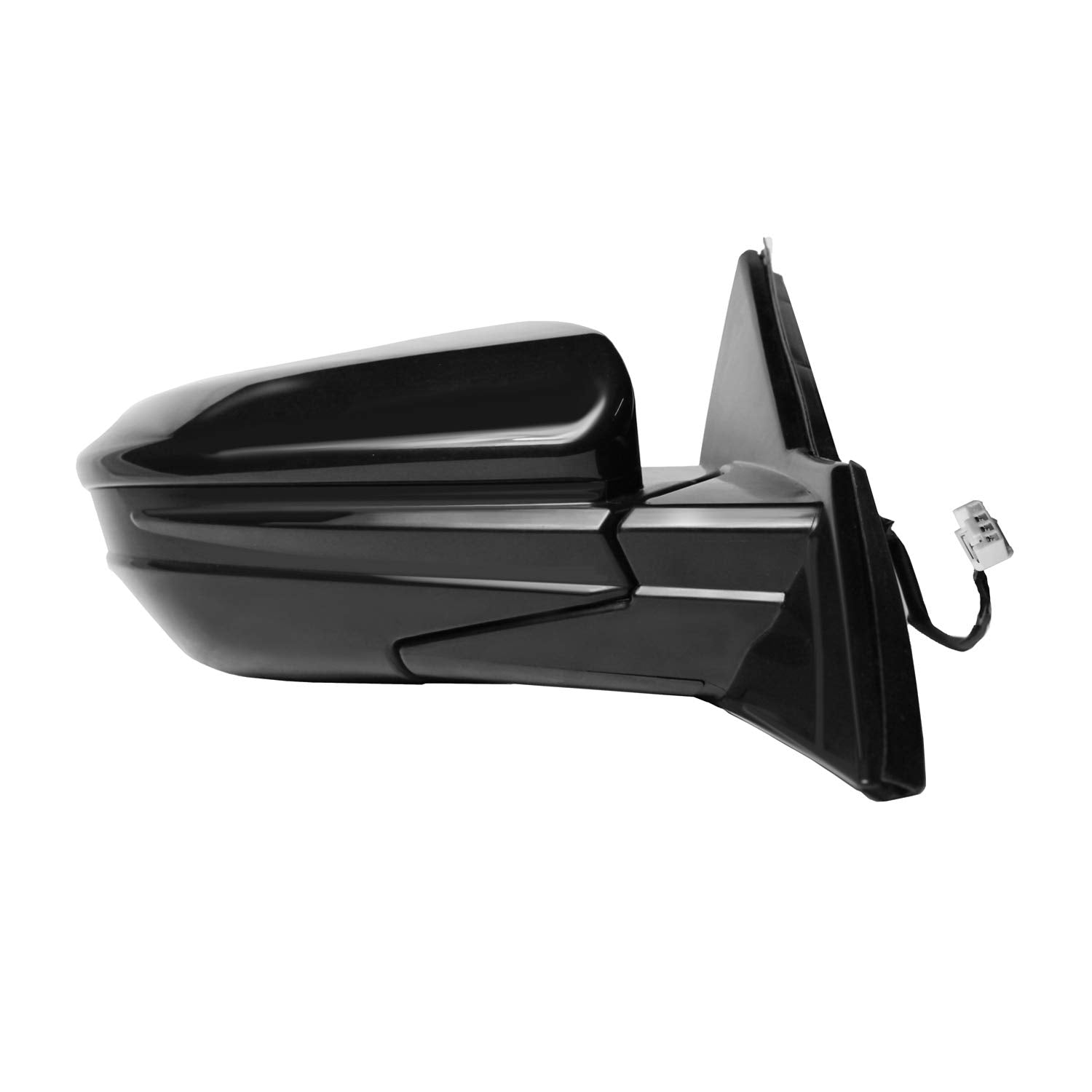 Fit System Passenger Side Mirror For Honda Civic Hatchback, (Textured Black W/Ptm Cover, Foldaway), W/O Turn Signal, W/O Camera,