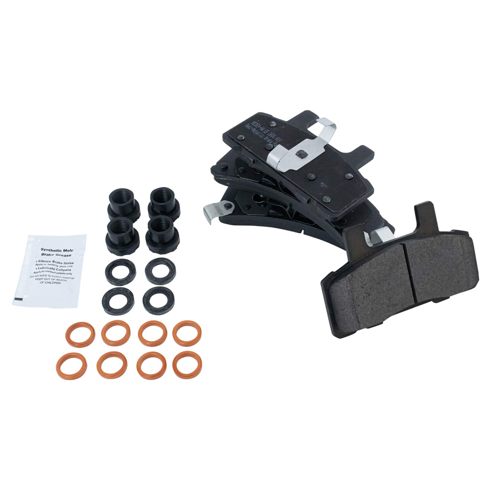 Trq Front Brake Pad & Rotor Kit Brake Pads Brake Rotor Semi-Metallic Compatible With 1990-1993 Cadillac Deville 1990-1992 Fleetw