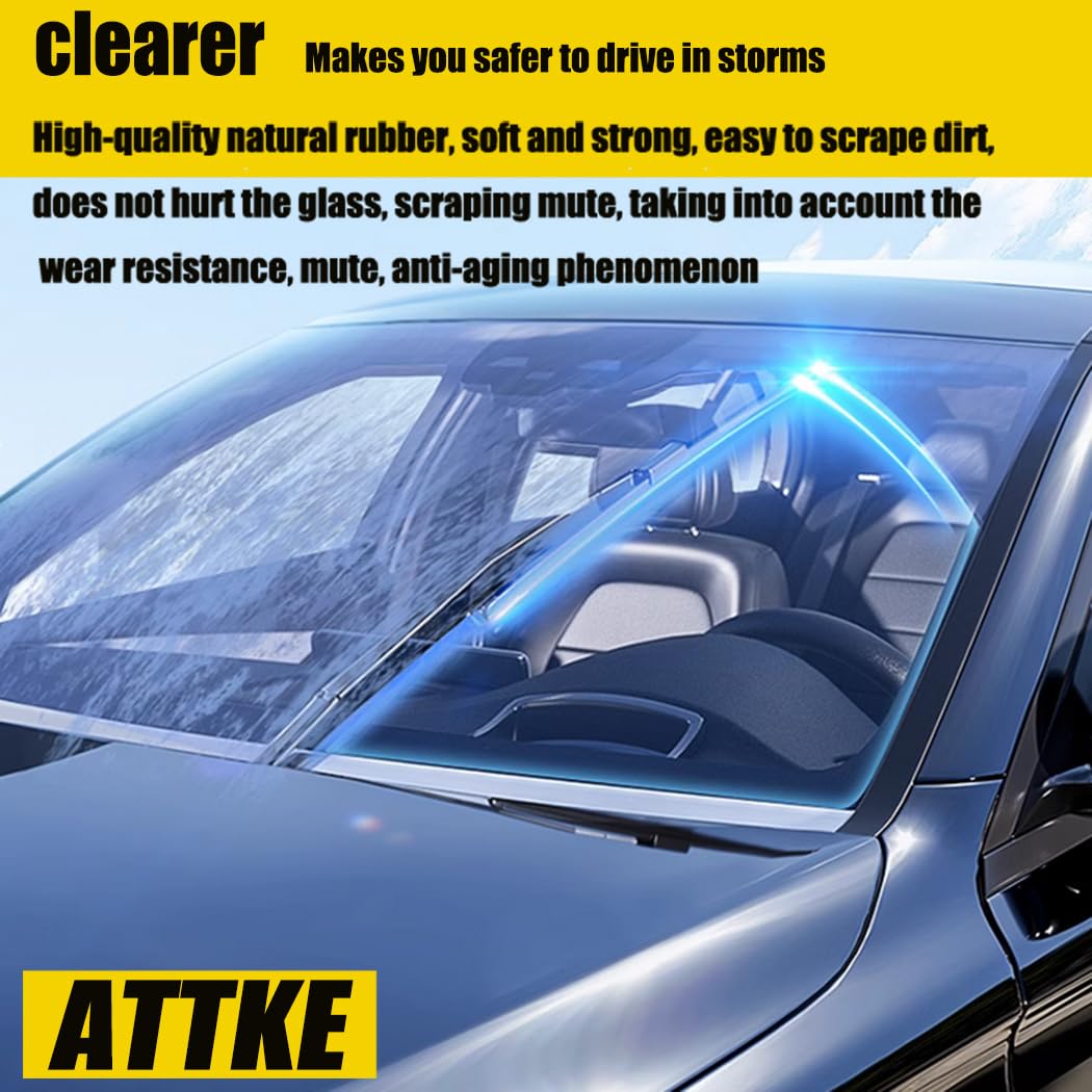 Attke 26'' + 22'' Oem Quality Front Windscreen Wiper Blades For Ford Explorer 2011-2018/Toyota Sequoia 2008-2018/Oe Original Sty