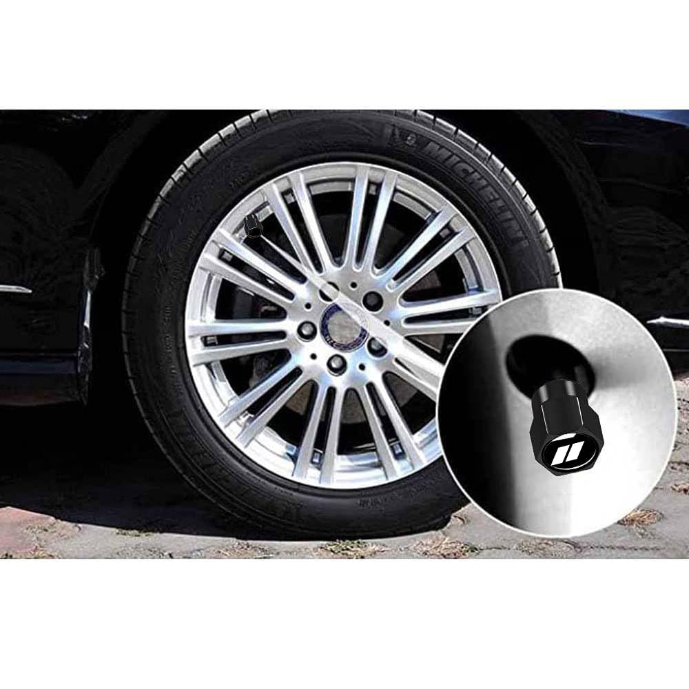 4Pcs Tire Valve Stem Caps Explosion Valve Cover Aluminum Alloy Compatible With Dodge Challenger Charger Durango Avenger White