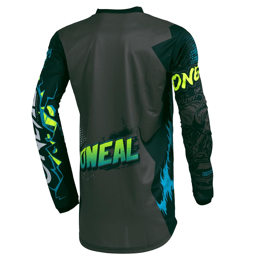 O'Neal Men'S Element Villain Jersey (Gray, Small)