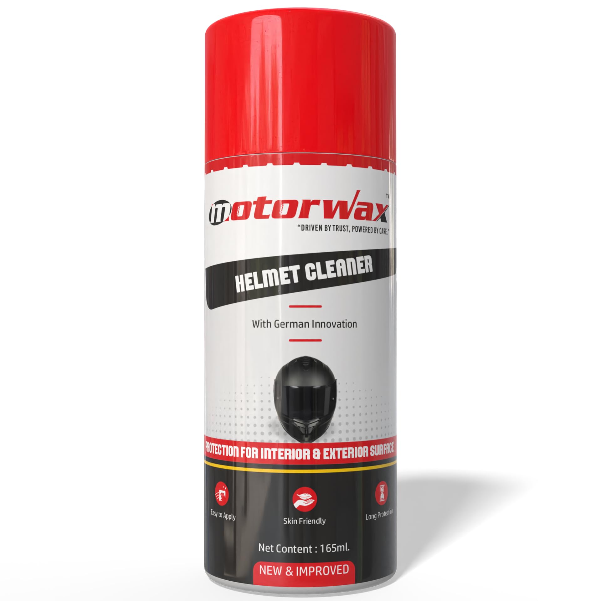 Motorwax Helmet Cleaner Spray (165mL) | German Innovation | Easy to Apply | SkinFriendly | Long Protection for Interior & Exter