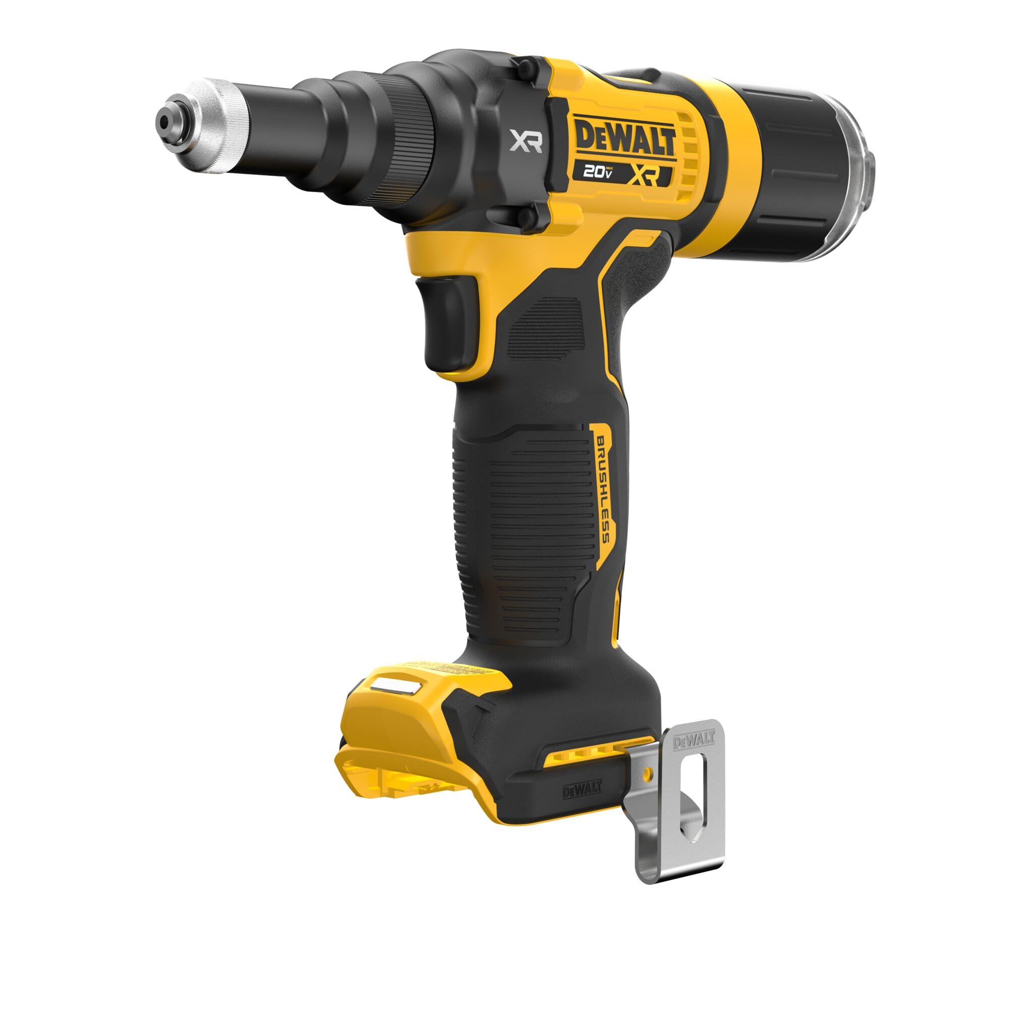 DEWALT 20V MAX XR Cordless Rivet Tool DCF403B, 3/16" Stainless Steel, Black, Bare Tool Only