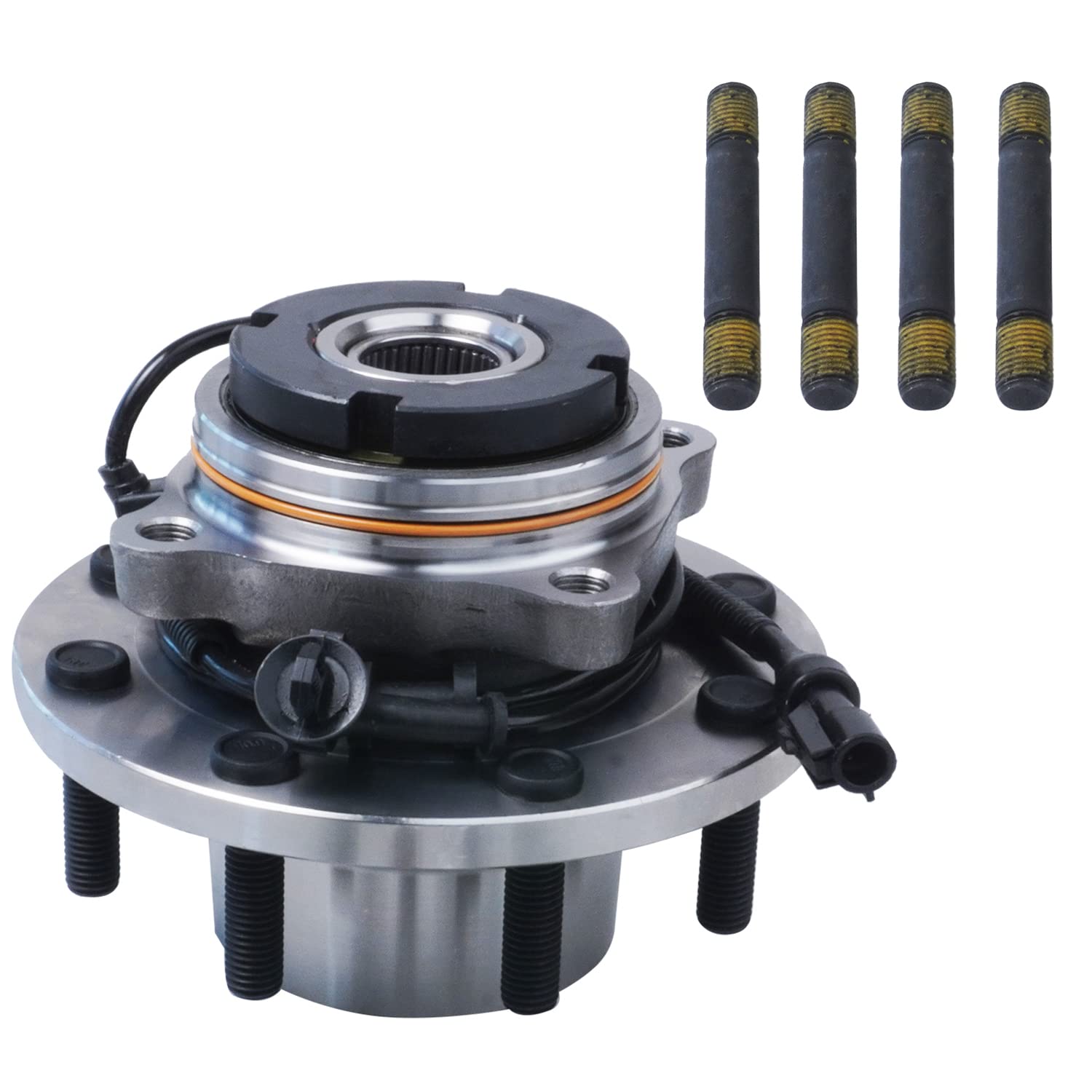 Detroit Axle - 4WD Front Wheel Bearing Hub for 99-04 Ford F-250 F-350 F-450 F-550 Super Duty, Replacement 1999 2000 2001 2002 20