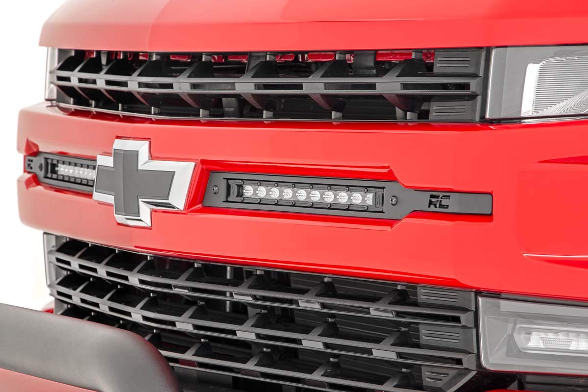 Rough Country 10'' Black Series Led Grille Kit For 19-22 Silverado 1500-70817