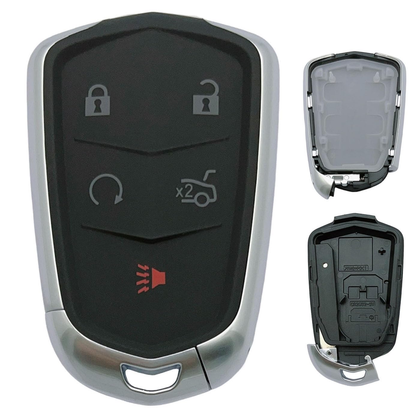 Replacement Key Fob Shell Case Fits for Cadillac ATS ATS-v CTS CT6 XTS XT5 XT4 XT6 SRX 2014 2015 2016 2017 2018 2019 2020 2021 K