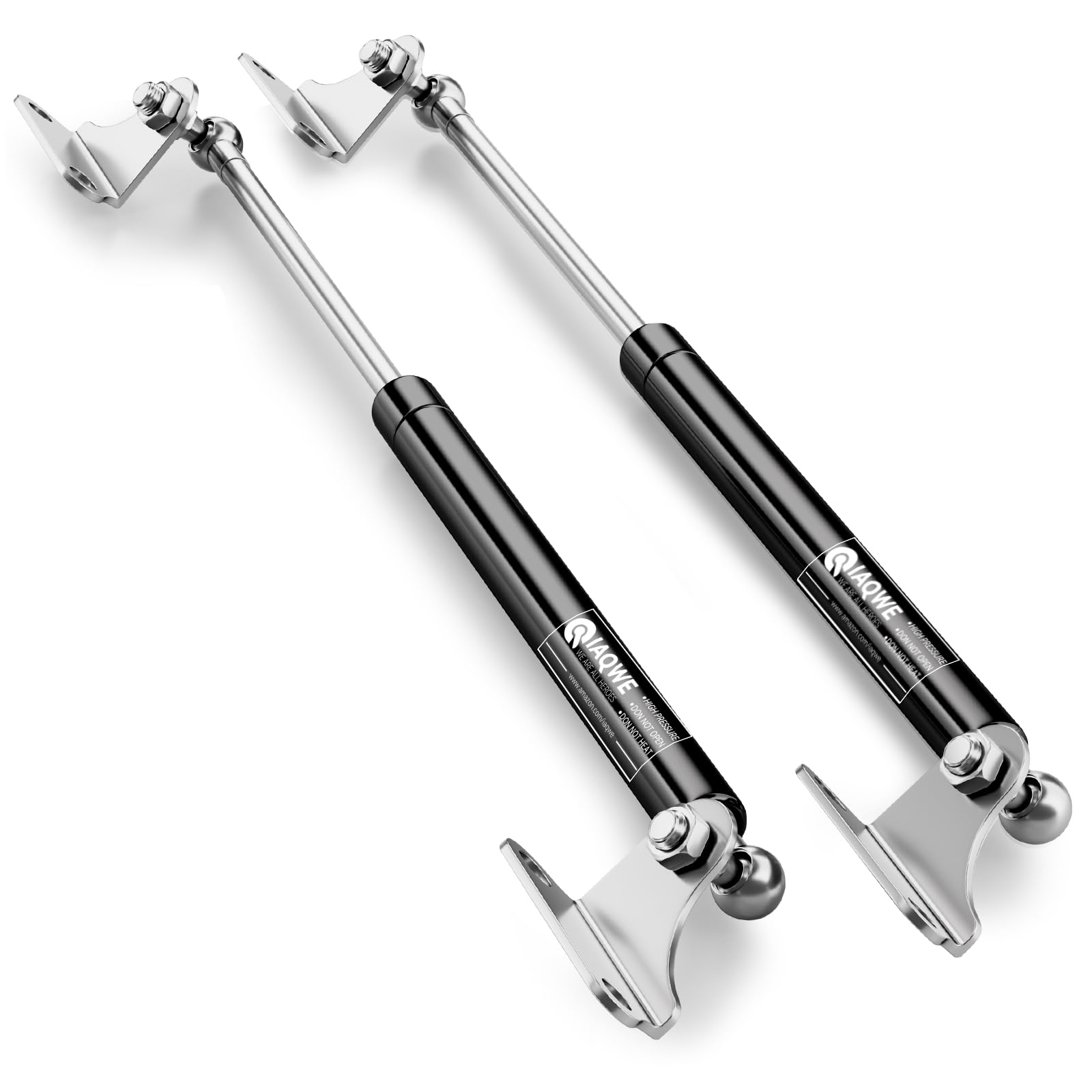 17 Inch 67Lbs/300N Gas Struts Springs Shocks Lift Support with L-Type Mounts for Boat Cover RV Bed Storage Heavy Duty Tool Box L