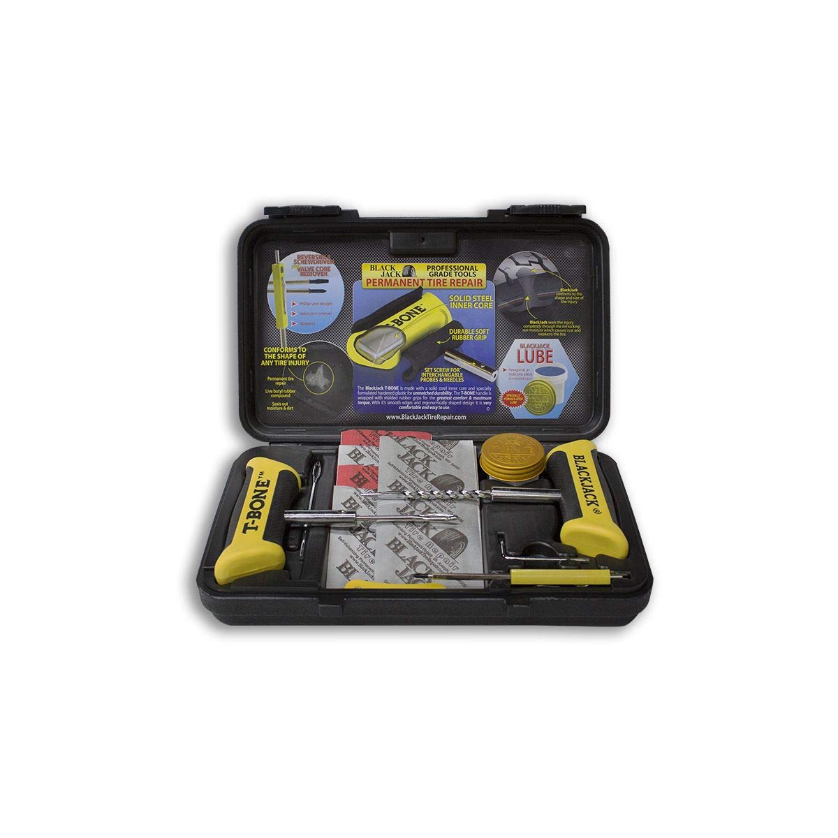 Black Jack T-Bone Complete Tire Repair Kit (30 Repairs)