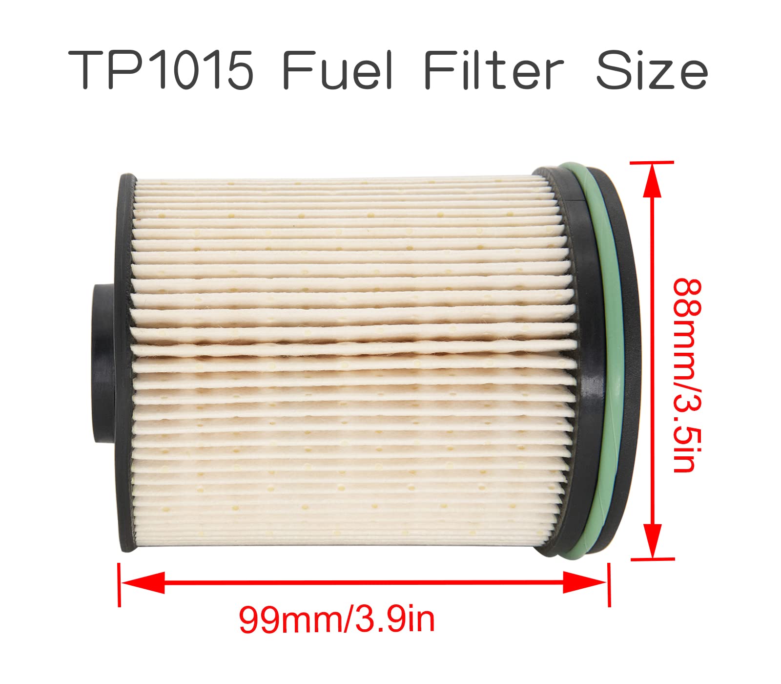 TP1015 Fuel Filter for 6.6L Duramax Diesel, Compatible for 2014-2018 Chevy Cruze diesel fuel filter, for 2017-2021 Chevrolet Sil
