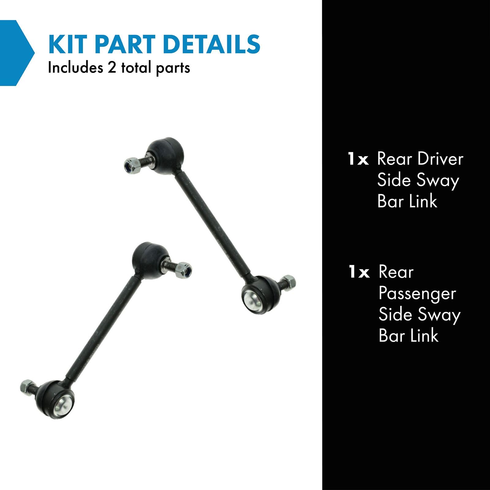 Trq Rear Sway Stabilizer Bar End Link Pair Set Of 2 For Buick Cadillac Olds Pontiac