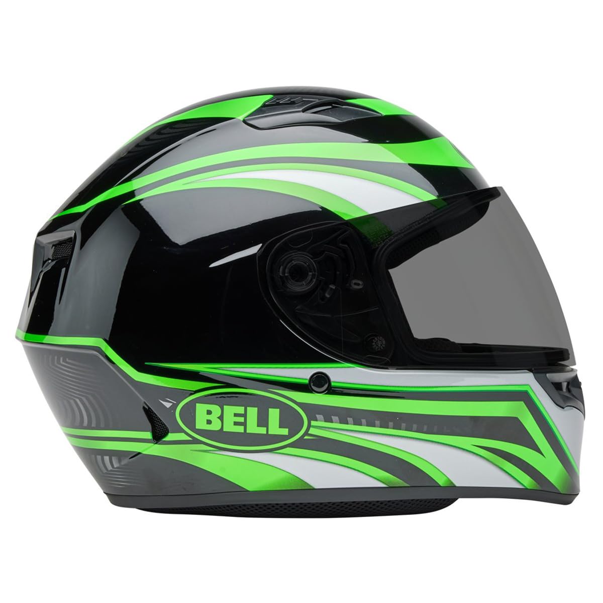 Bell Qualifier Full-Face Motorcycle Helmet (Gloss Conduit Black/Kryptonite - Small)