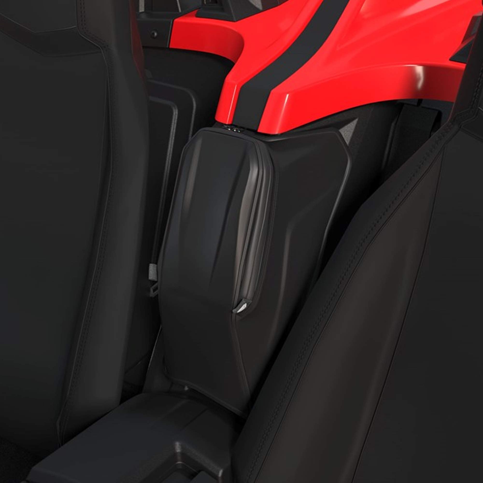 Polaris Slingshot Center Console Bag - One Size, Black Rubber, Model 2884992
