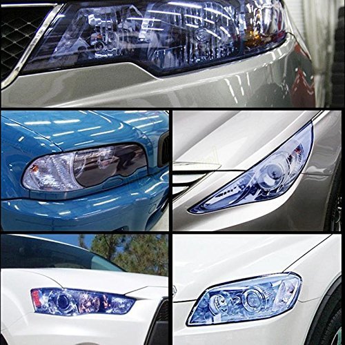 Diyah 12 X 48 Inches Self Adhesive Headlight, Tail Lights, Fog Lights Tint Vinyl Film (Clear)