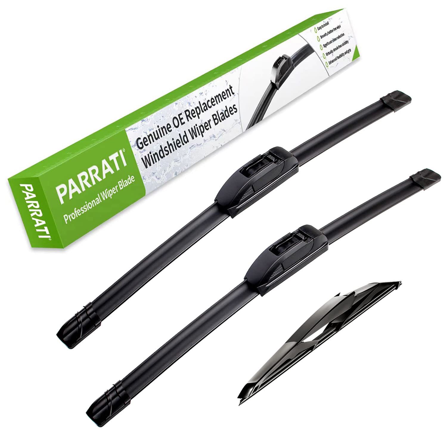 Parrati High Performance Premium All-Season Automotive Windshield Wipers With Rear Wiper Blades Replacement For 2018-2023 Jeep W