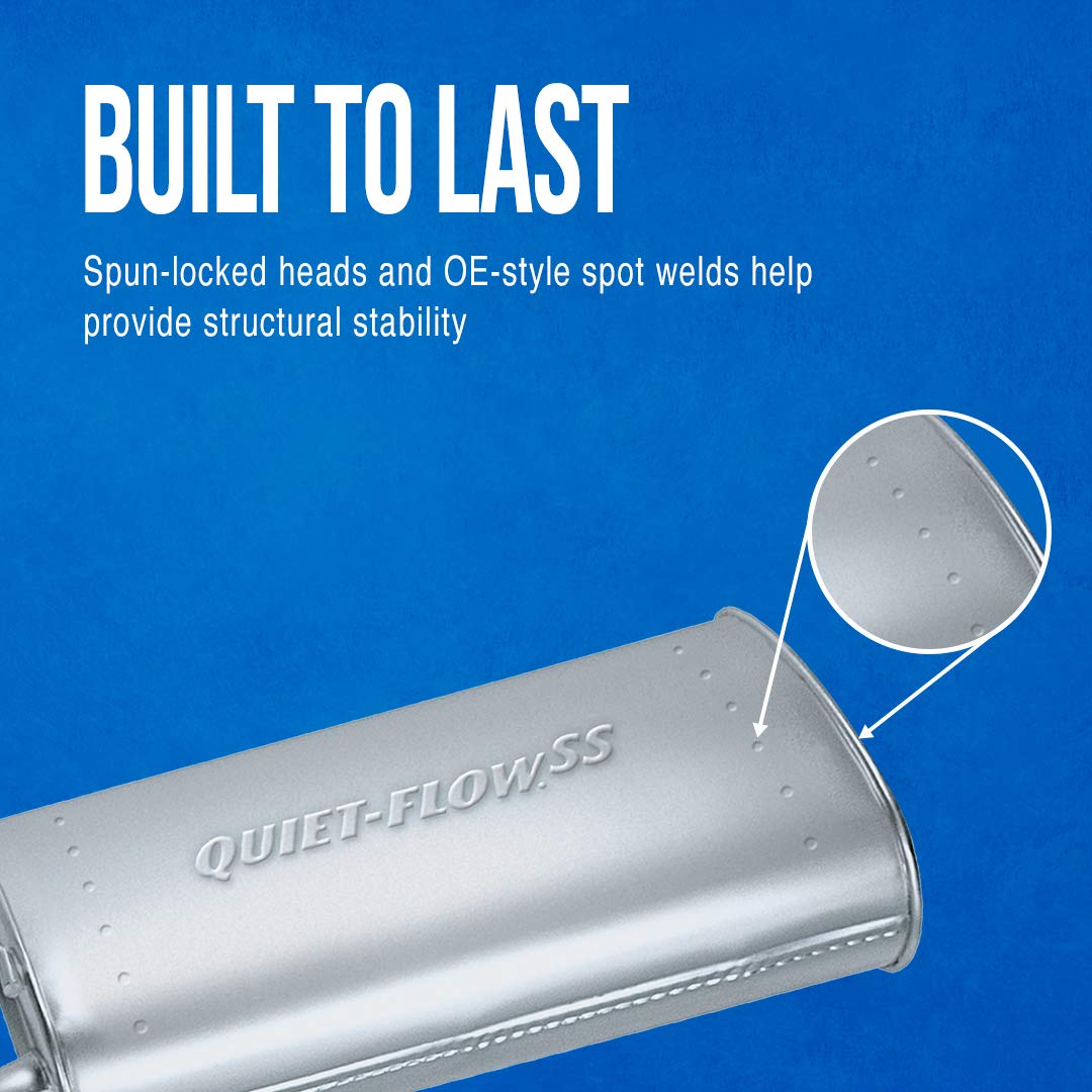Walker Quiet-Flow Ss 54952 Direct Fit Exhaust Muffler Assembly 1.75' Outlet (Od) For Nissan Versa Note