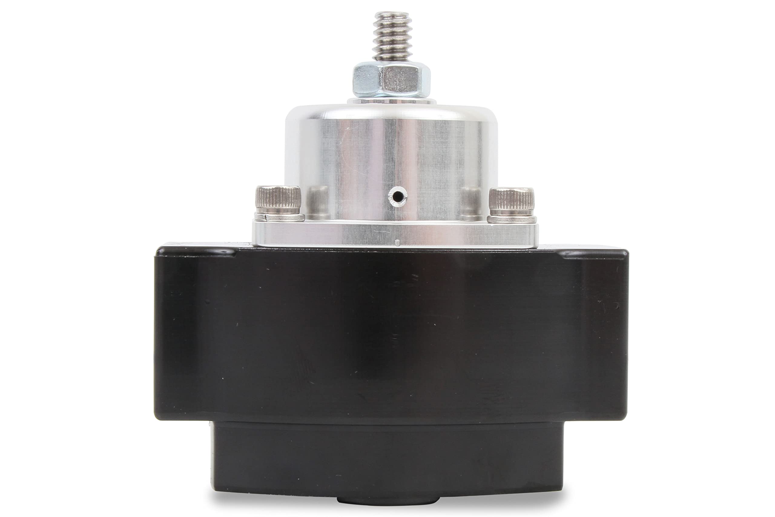 Holley 12-840 Adjustable Billet Fuel Pressure Regulator, 4.5-9 PSI, Black Anodized, Aluminum, 3/8" NTP Ports