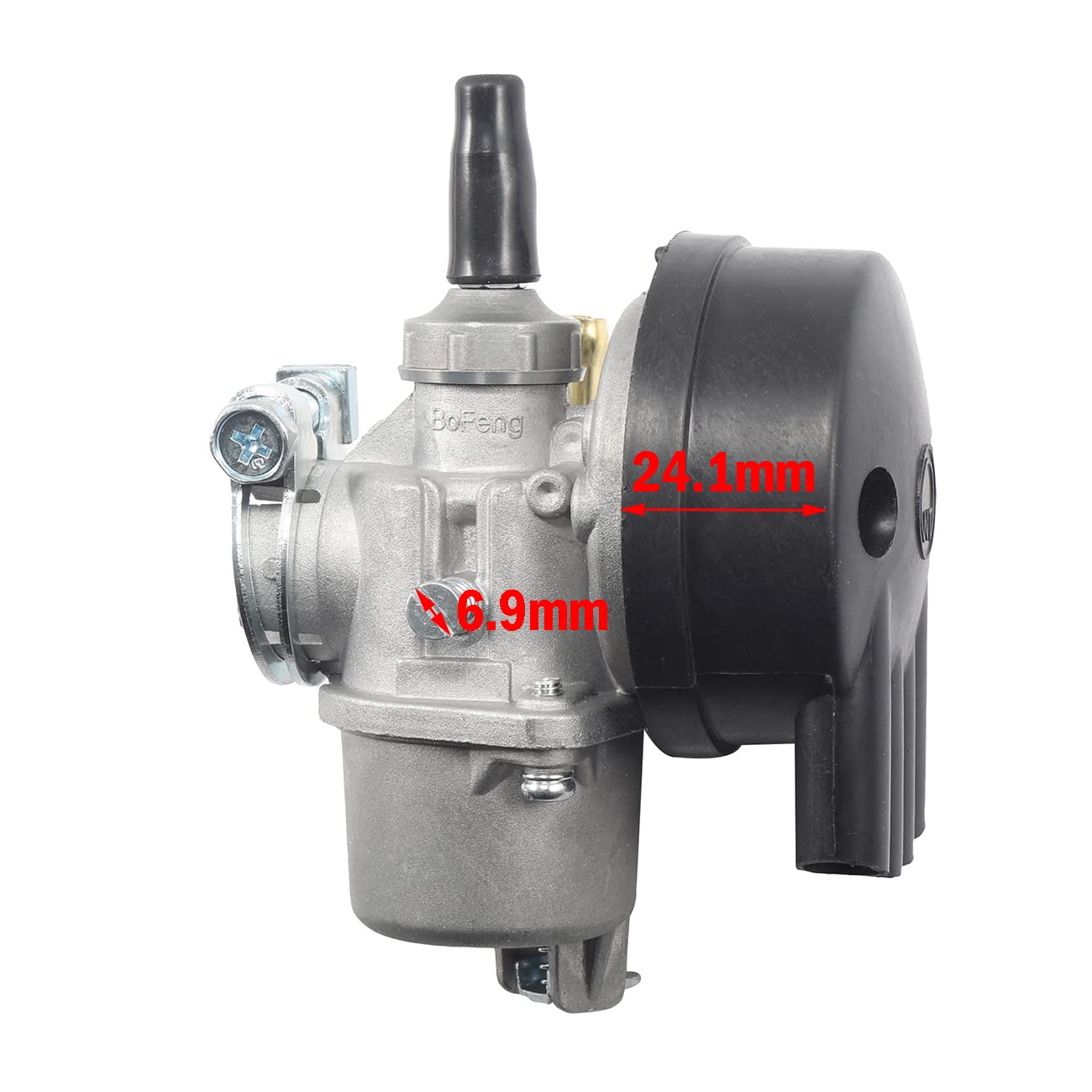 Jrl 49Cc 60Cc 66Cc 80Cc Carburetor 2 Stroke Engine Motorized Bicycle Bike Carb … (Silver)