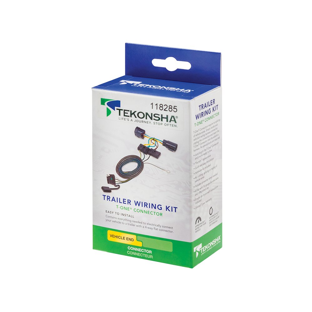 Tekonsha Tow Harness 118285, 4-Way Flat Connector for 2018-2022 Chevrolet Equinox & 2018-2023 GMC Terrain, Durable & Easy to Install