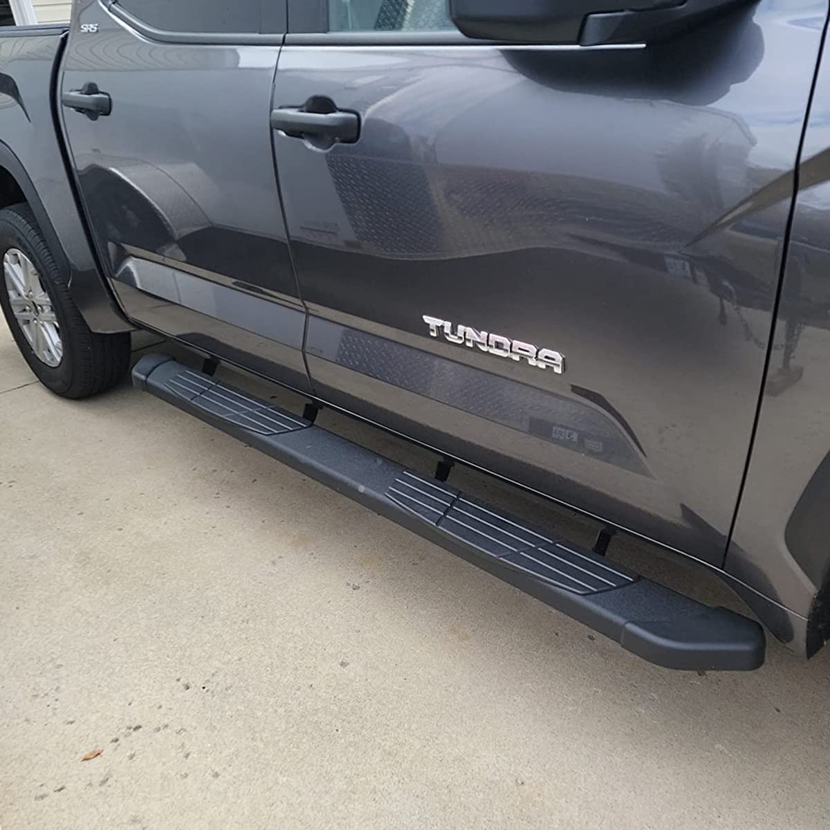OTHOWE 6.5" Black Running Boards for 2022-2025 Toyota Tundra Crewmax Cab, Carbon Steel Side Steps, Model 95235T6-BLK-8