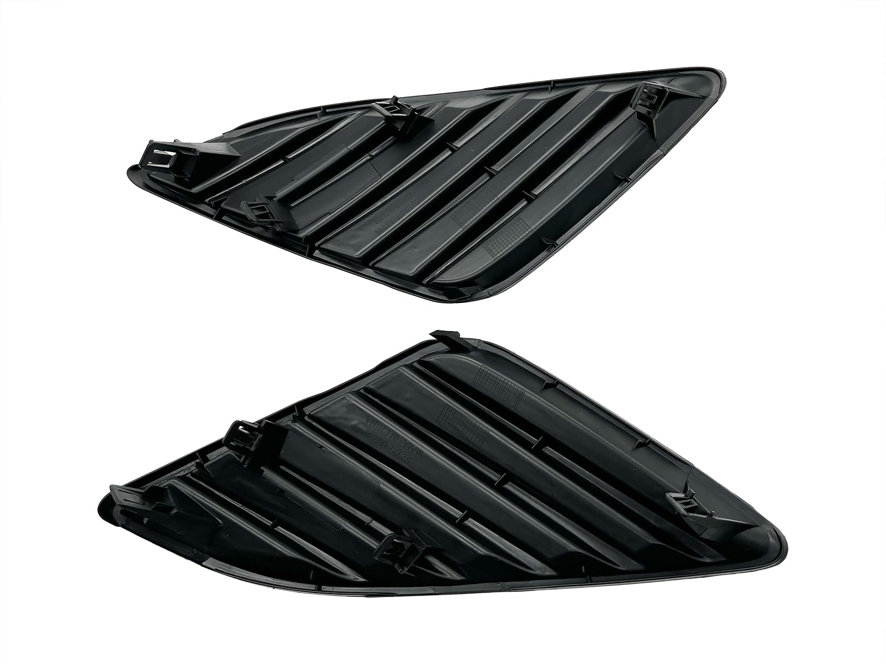 Fog Light Cover For 2012-2014 Toyota Camry Black Front Left and Right Bumper Grille Insert Bezel trim