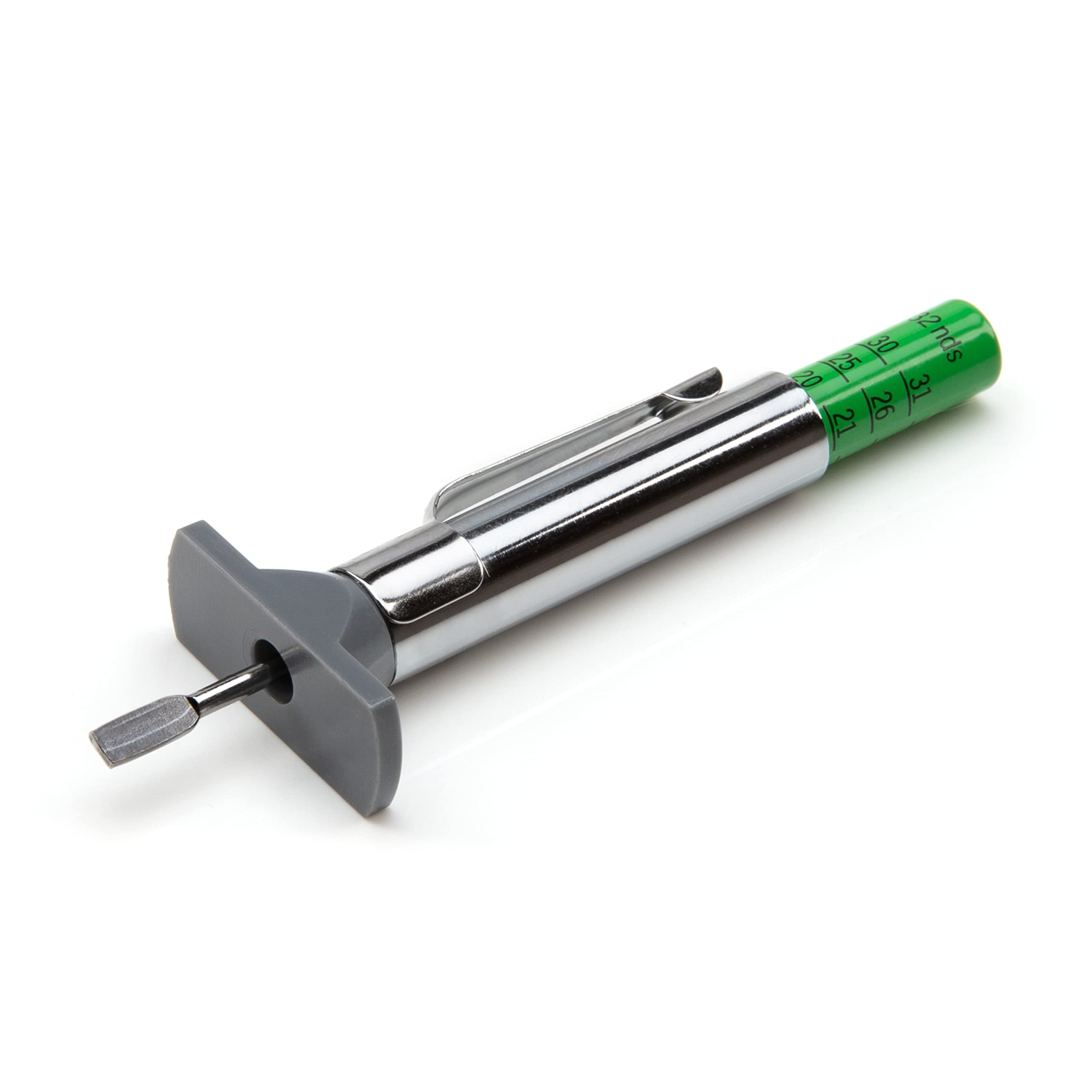 STEELMAN 422112G Color Coded SAE Tread Depth Gauge with Grey Base