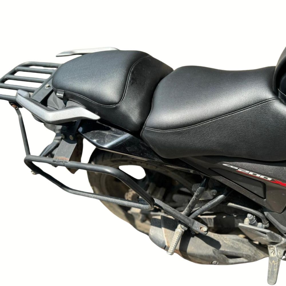 Sahara Seats Seat Cover Compatible with CB200X Split New Pattern Leather Finish Black