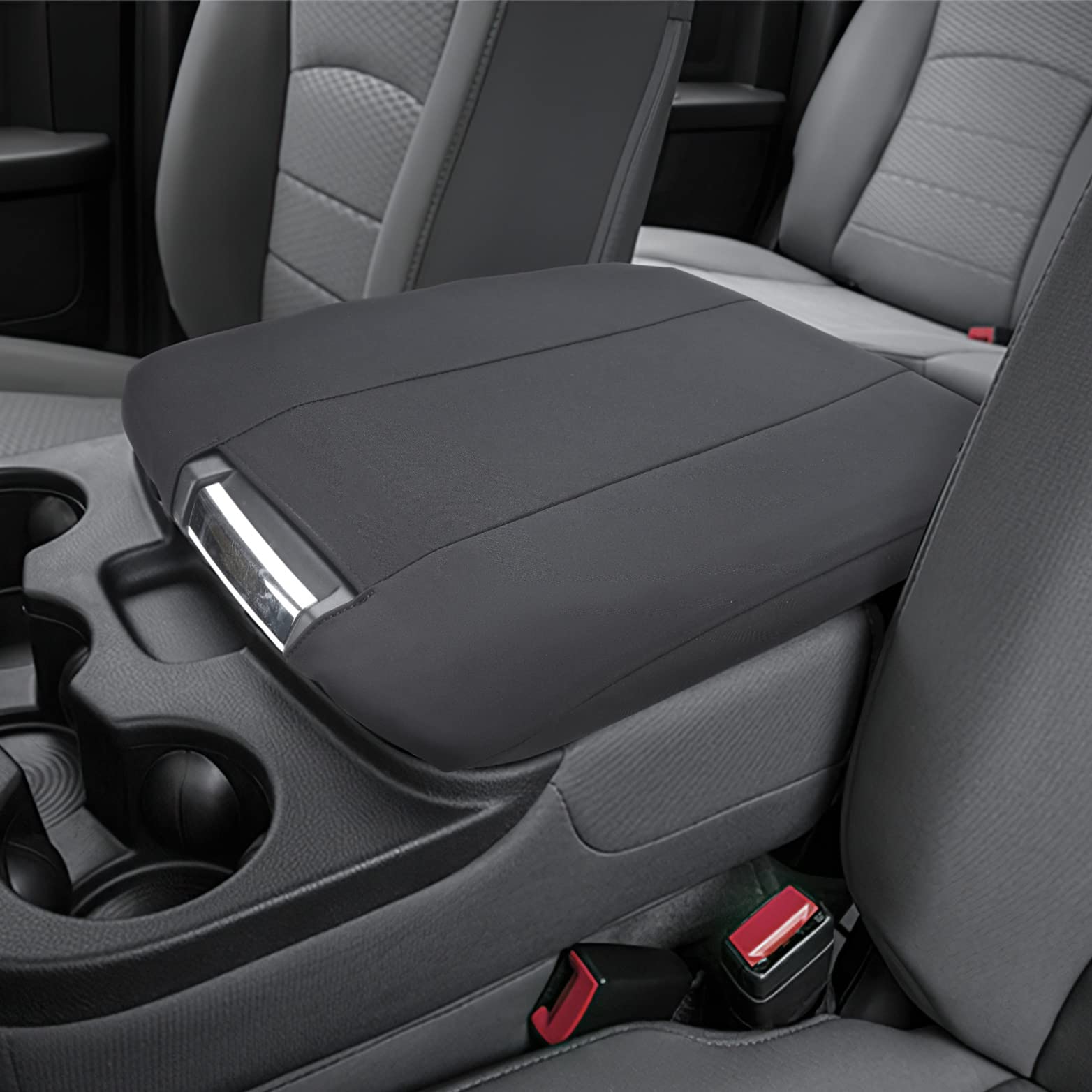ISSYAUTO Center Console Cover for 2013-2018 Ram 1500, 2013-2023 Ram 2500/3500, Jump Seat Console, Neoprene, Cozy