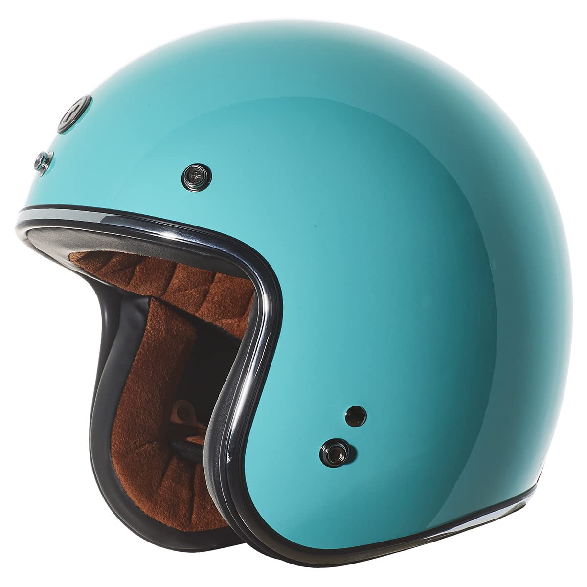 Torc T50/Del Mar Open Face 3/4 Motorcycle Helmet With Color/Graphic Dot Approved (Robin Egg Blue, X-Small)