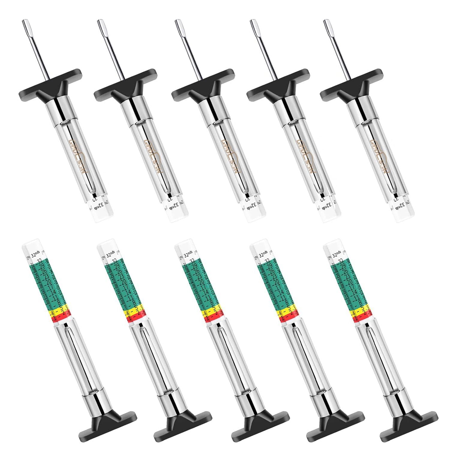 Godeson 88702 Smart Color Coded Tire Tread Depth Gauge (Pack Of10)