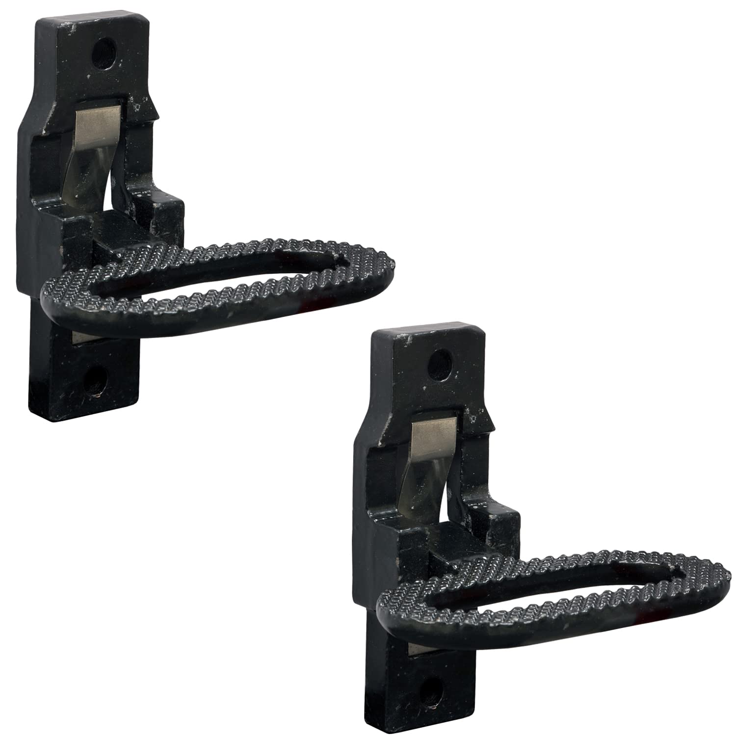 Buyers Products B2797BPC2 Black E Coat Folding Safety Step and Handle with Safety Storage, 2 Pack, Multi-Purpose Step and Grab H