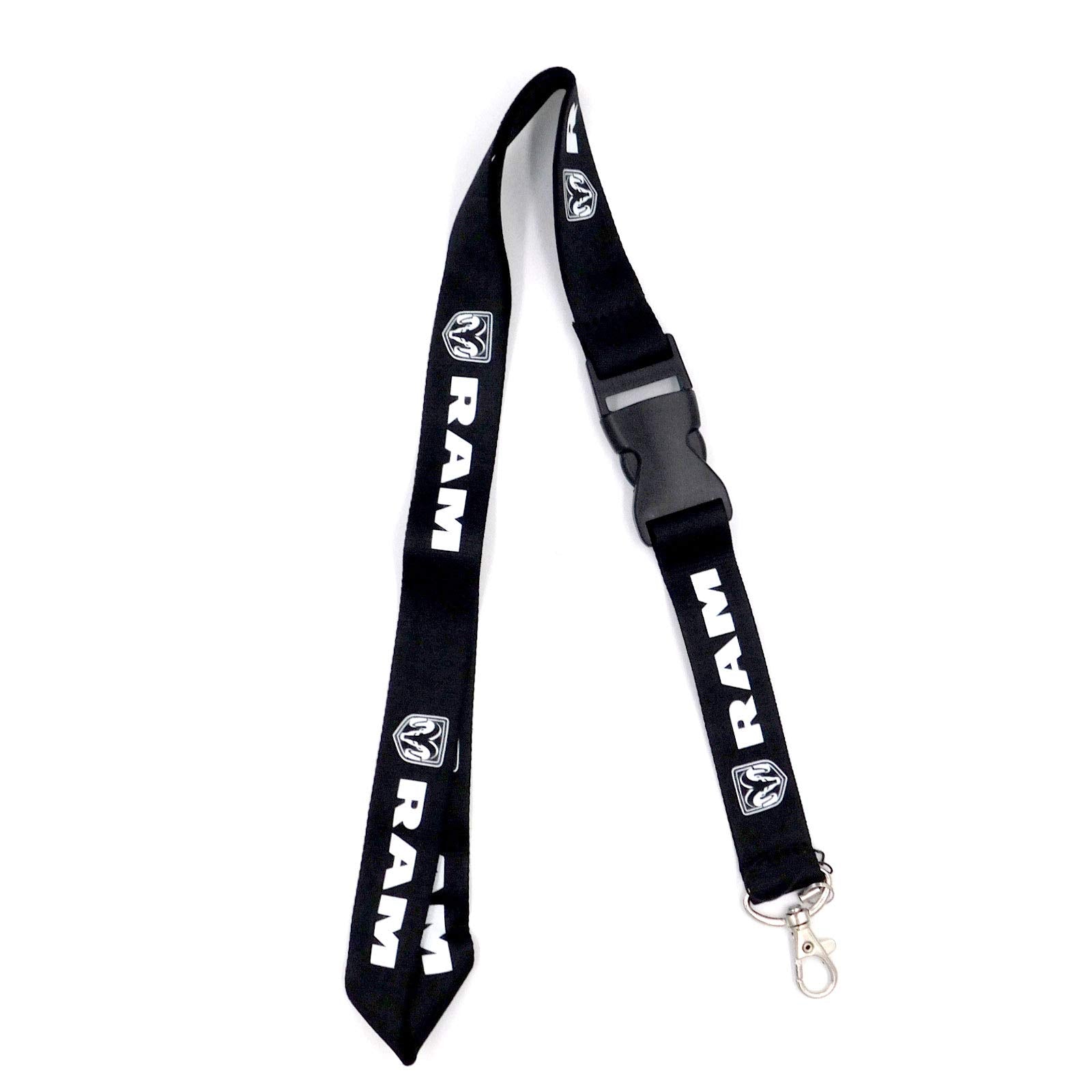 Au-TOMOTIVE GOLD Lanyard Neck Strap Key Chain - White Polyester, 24IN Universal Fit for Dodge RAM