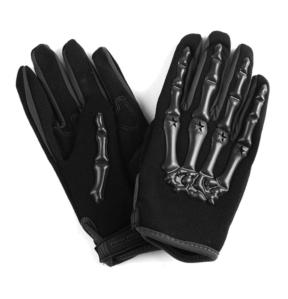 1Storm Motocross Gloves - Black, Size L, Polyester, Model GLV_CE04 - Ideal for BMX, MX, ATV, Dirt Bike, and Cycling