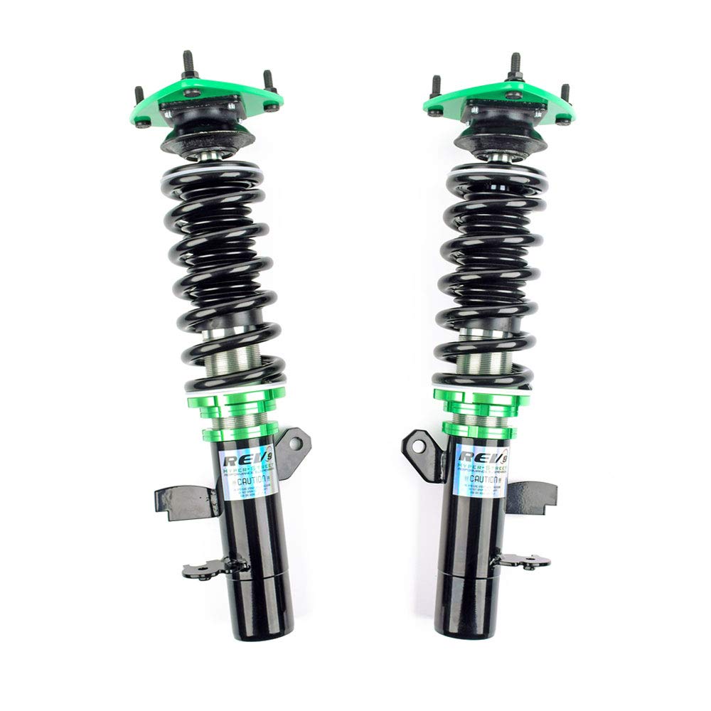 Rev9 Hyper-Street ONE Coilover Lowering Kit, Adjustable, Compatible with Ford Focus FWD 2012-18, Metallic Finish