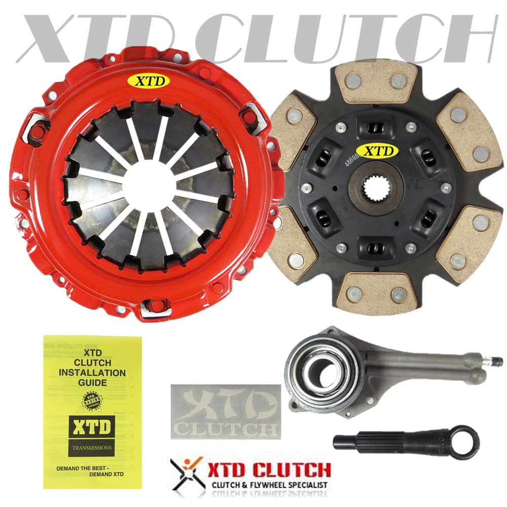 XTD CLUTCH XTD Stage 3 MIBA Clutch Kit for 2002-2003 Mitsubishi Lancer ES LS OZ RALLY 2.0L with Slave Cylinder