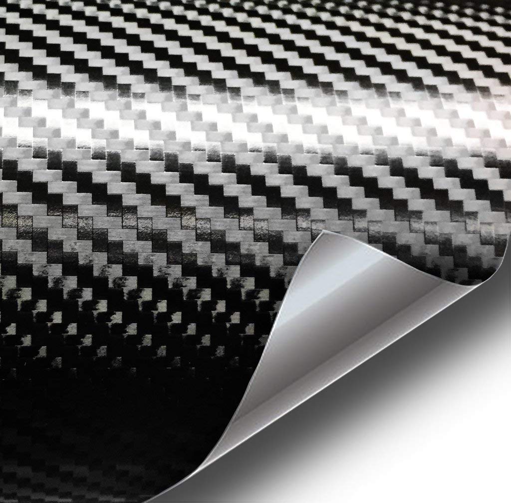 Vvivid+ Premium Black Carbon Fiber Vinyl Wrap Film (3Ft X 5Ft)
