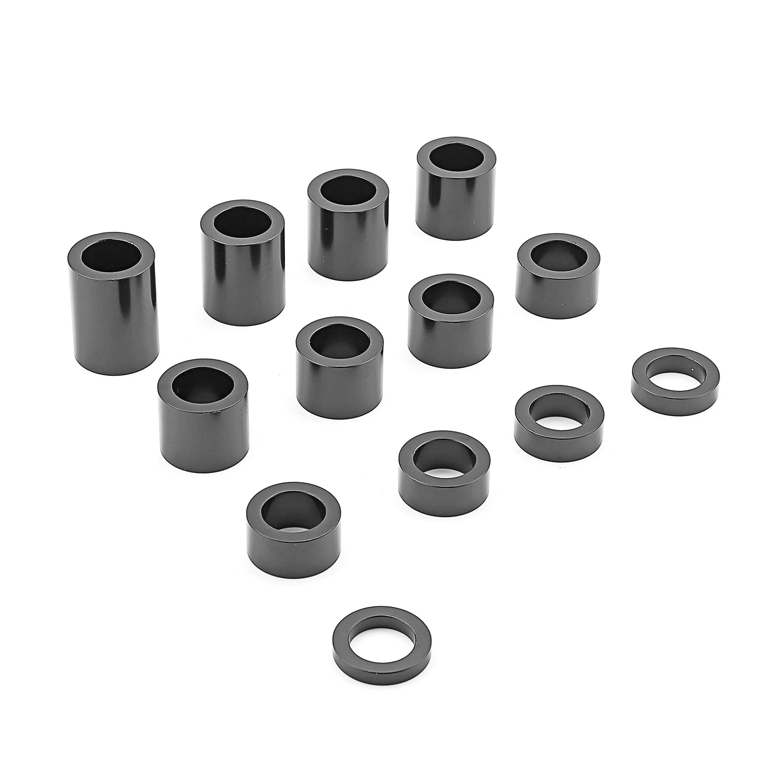 Mofun I.D. 1' O.D. 1.5' 13 Piece Wheel Spacer 1' Axle Compatible With Harley Motorcycle,Custom Bobbers And Choppers
