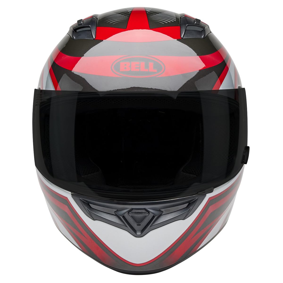Bell Qualifier Full-Face Motorcycle Helmet (Gloss Conduit Red/Silver - Medium)