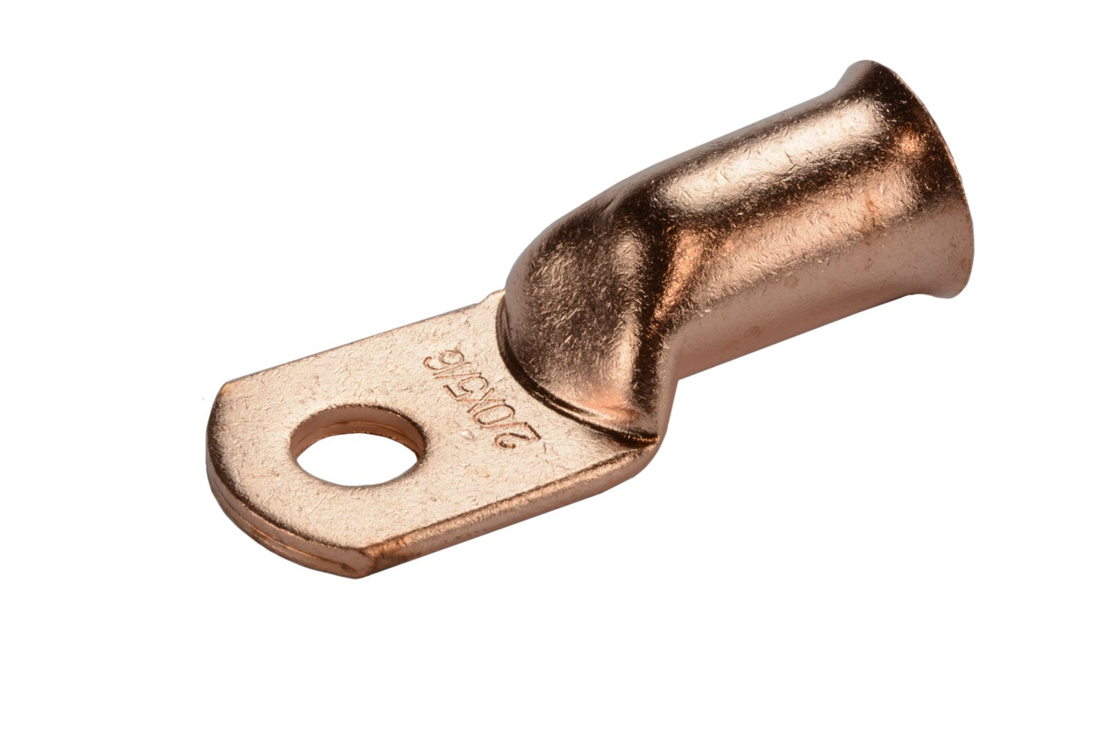 Temco 25 Pack Bare Copper Welding Battery Cable Ends, Lugs Terminal 2/0 Awg 5/16 '' Hole (6 Awg To 1/0 Awg Options Available)