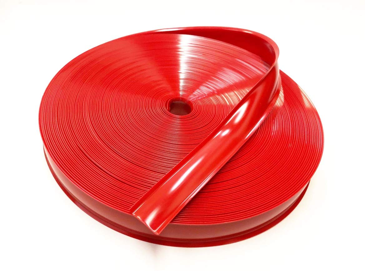 Qpn Red Vinyl 7/8" Insert Molding Trim Screw Cover Rv Camper Travel Trailer (35 Ft, Red)