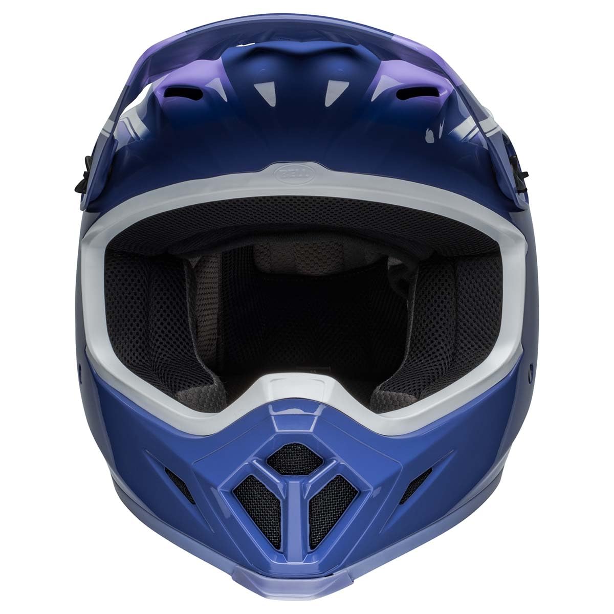 BELL MX-9 MIPS Dirt Helmet - Dart Gloss Purple/White, XX-Large, Lightweight Polycarbonate/ABS Shell, Model 7157446