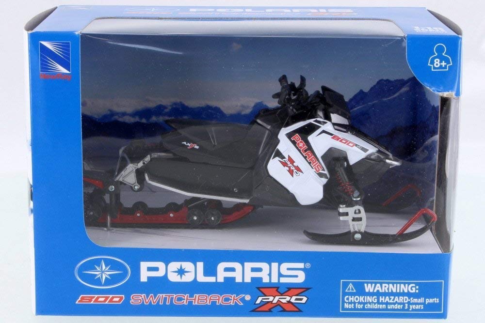 New Ray Toys Pol Swchbk Pro X 800 Snowmobile Model 57783A - White